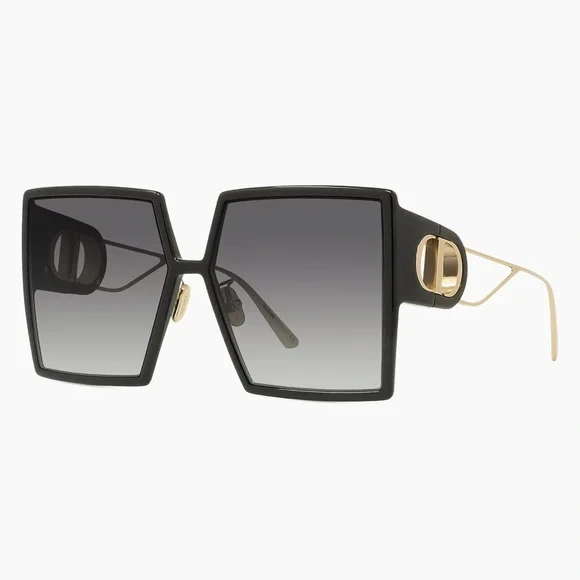 DIOR SUNGLASSES Black Oversized Square Sunglasses - Picture 2 of 7
